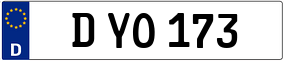 Trailer License Plate
